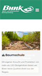 Mobile Screenshot of baumschule-bunk.de